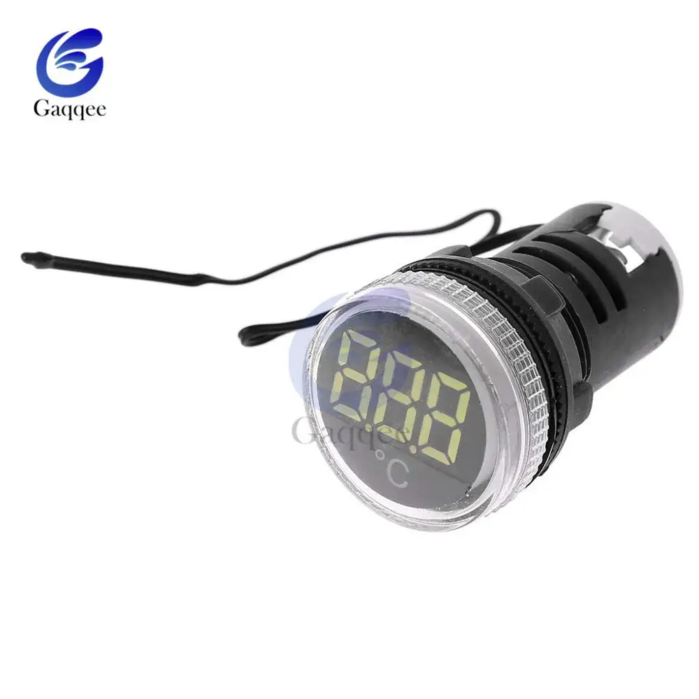 Цифровой светодиодный мини светильник 5 цветов термометр индикатор 20 199 ℃ датчик