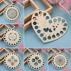 Органайзер для вышивки нитью из натурального дерева