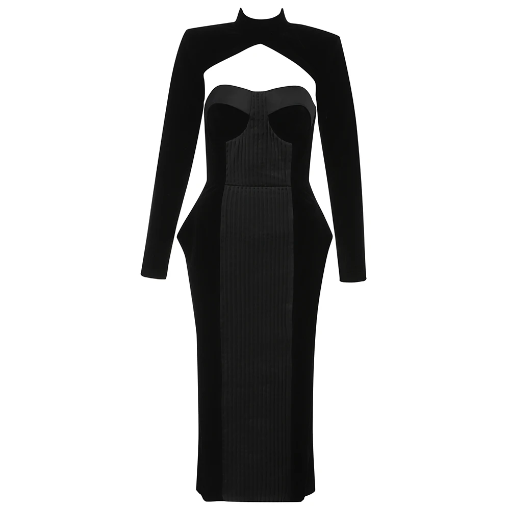 

New Womens Sexy Dress Long Sleeve Elegant Party Dress 2020 Autumn Winter Dresses Celebrity Ladies Vestido