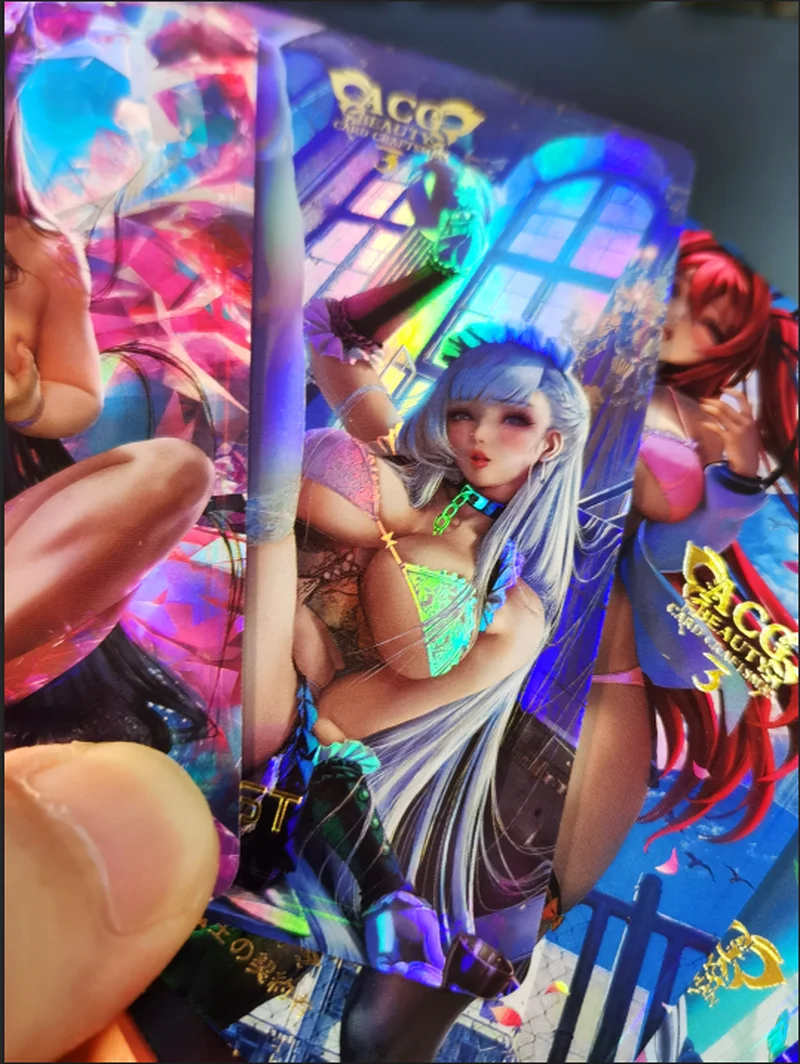 

9pcs/set ACG Beauty Bronzing Toys Hobbies Hobby Collectibles Anime Game Collection Cards