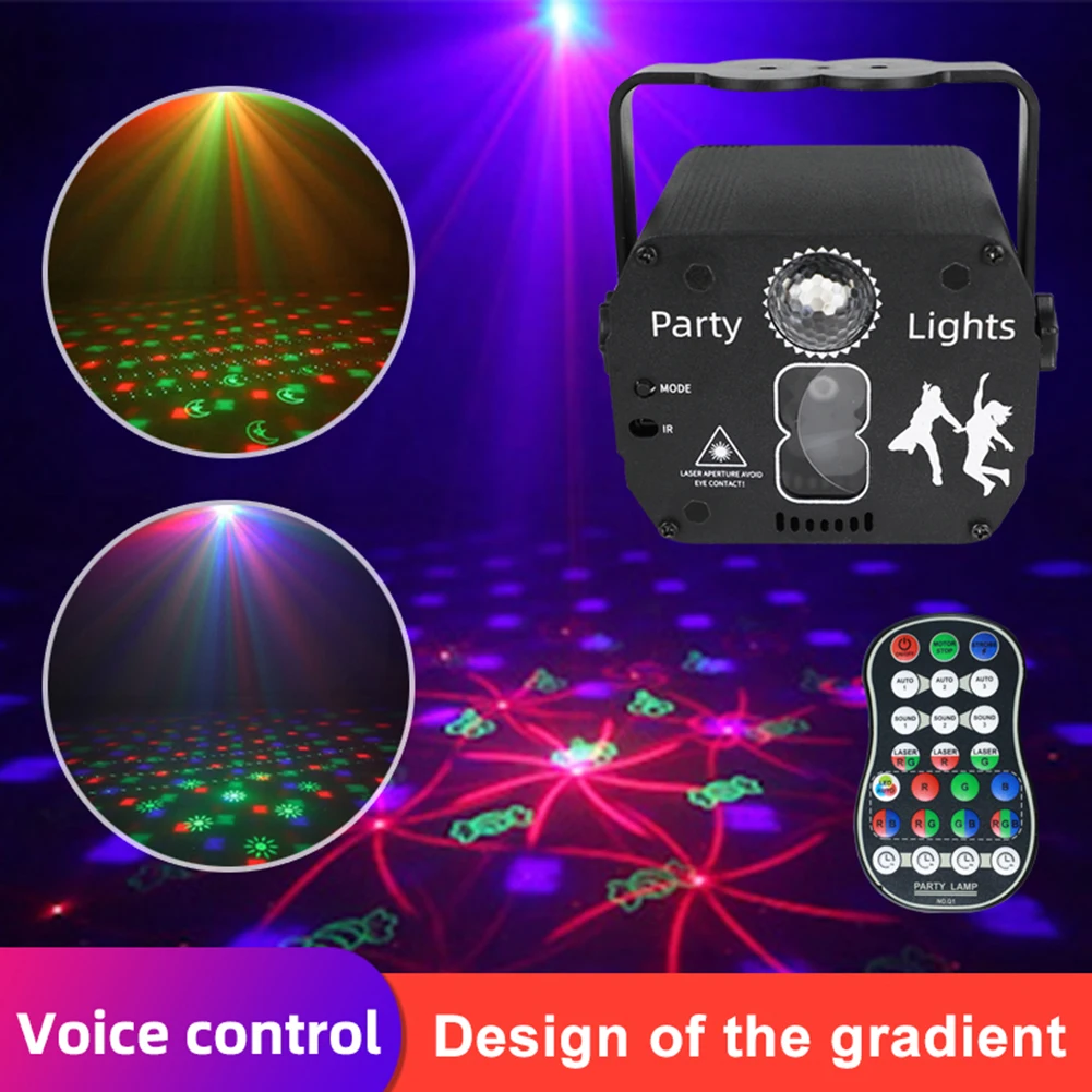 

Disco Lamp Remote Control Stage Light Dj Led Laser Light Bar Party Projetor Festival Atmosphere Light Stage Lighting Effect