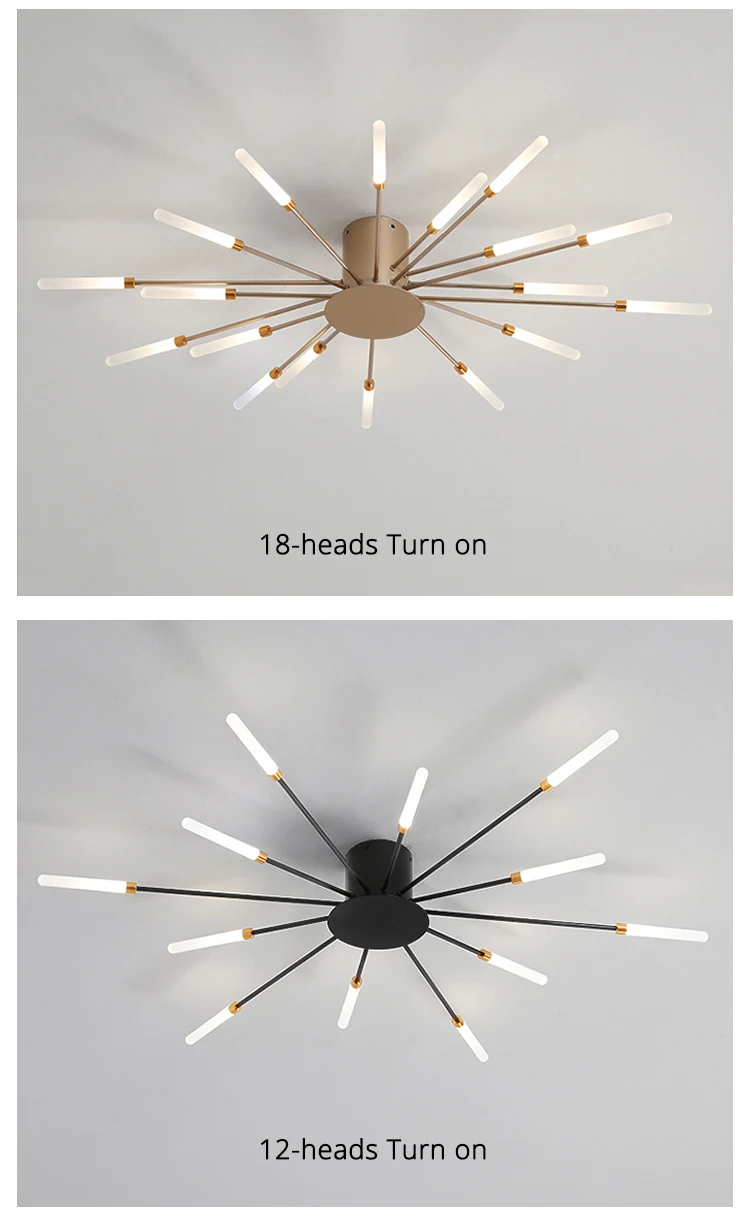 Modern Chandeliers Lights LED Luster Indoor Deco Lighting For Bedroom Hall Living Room Iron Acrylic Lamps Fixture Frame 220V chandelier light