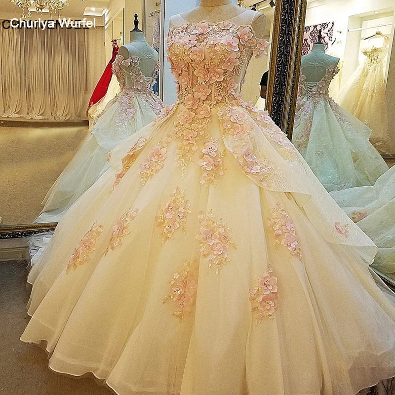 LS00110 элегантные вечерние платья кружевные цветы зашнуровать назад 2017 бальное