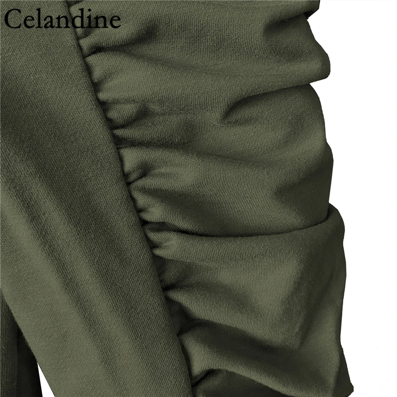 

Celandine O Neck Casual Bandage Dress White Black Fashion Bodycon Mini Dress Elegant Long Sleeve Women Clothing Autumn 2020