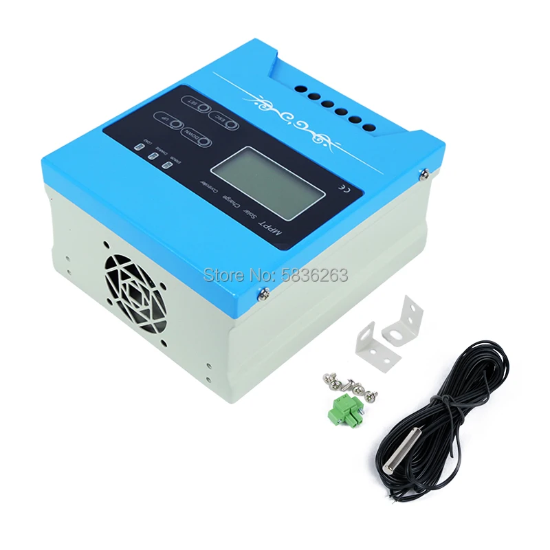 

MPPT Solar Charge Controller USB LCD Display 12V/24V/48V30A/40A/50A/60A/70A DIY LED Solar Panel Charger Load Regulator