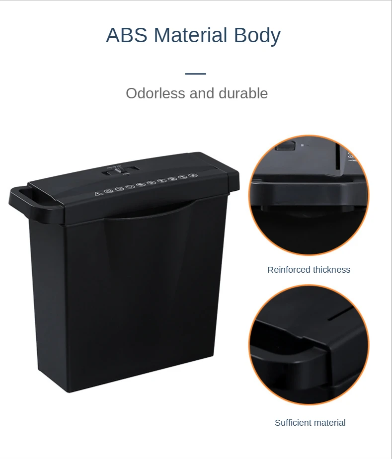 220V Мини офисный электроэнергии Бумага Шредер A4 Машина немой бытовой Портативный