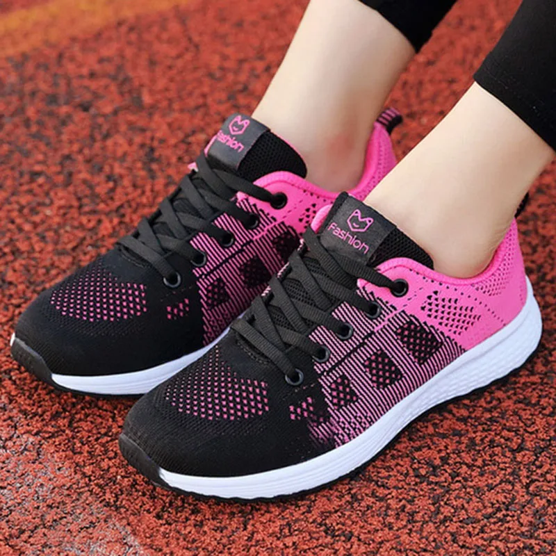 

Кроссовки женские из сетчатого материала, Вулканизированная массивная подошва, дышащие прогулочные, Повседневная модная обувь, белые