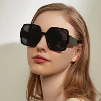 square oversized sunglasses women mens eyeglasses uv protection sunglass female eyepieces brown glasses gafas marca lujo mujer