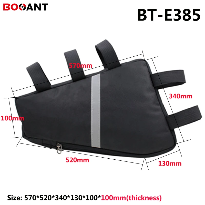 Тканевая сумка для электронных велосипедов треугольная литиевая батарея 24 в 36 48