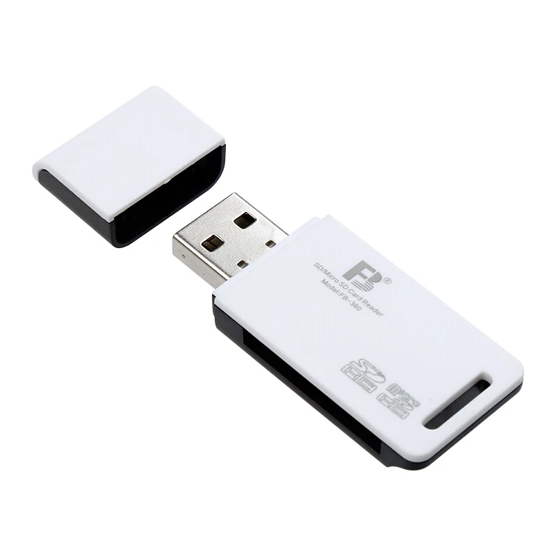 Считыватель карт FB360 usb 2 0 два в одном дешевый считыватель с двумя цветами |