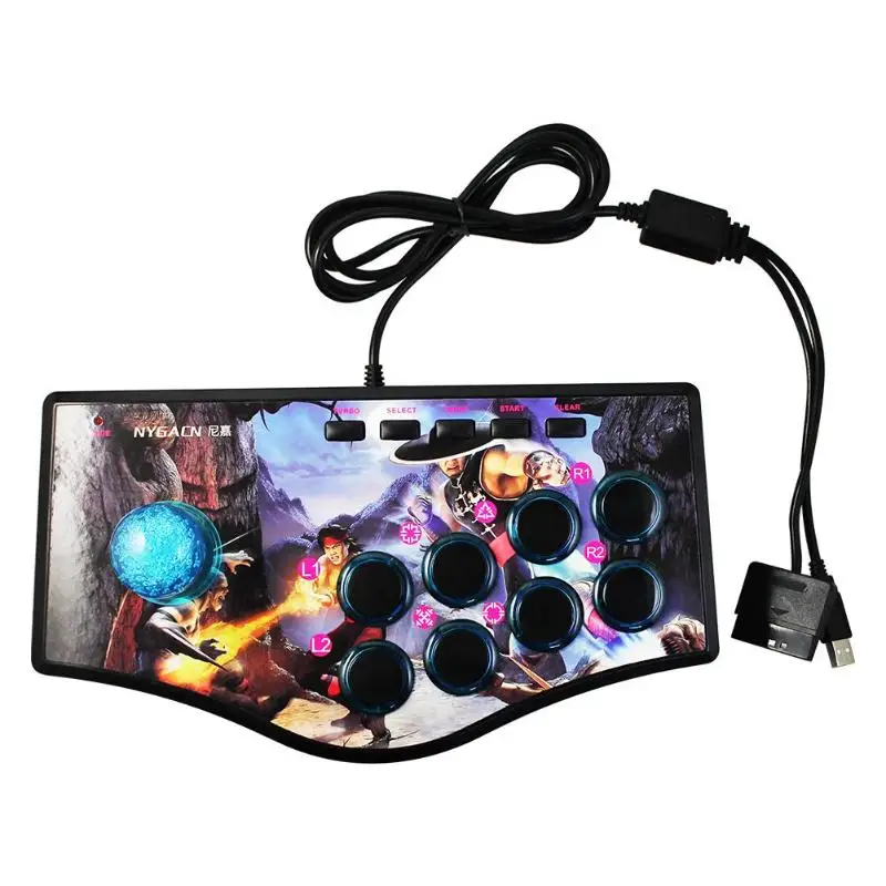USB PS2 проводной игровой разъем многофункциональный 8 клавиш игры Рокер Джойстик поддержка дропшиппинг