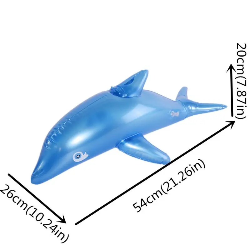 

Inflatable Dolphins Bath Beach Pool Toy Kids Baby Toy 19QF