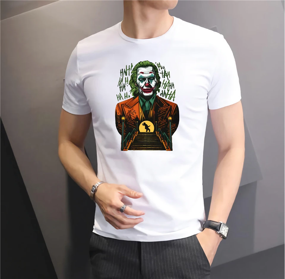 Reborn Clown Arthur Fleck Joaquin Phoenix Can You Call Me Joker черная футболка с фигуркой