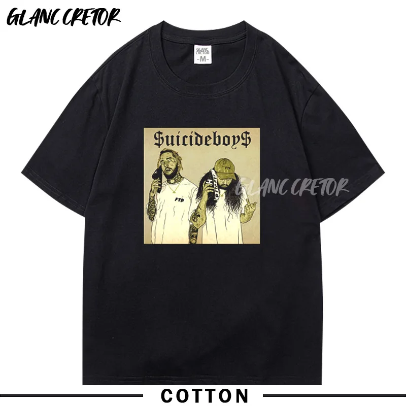 

Футболка мужская хлопковая с принтом, модная тенниска в стиле хип-хоп, топ с принтом певицы и рэпера, лето