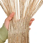 Занавеска s Thread String, занавеска для двери с кисточками из бисера, прозрачная драпировка для окна, спальни, гостиной, 1*2 м