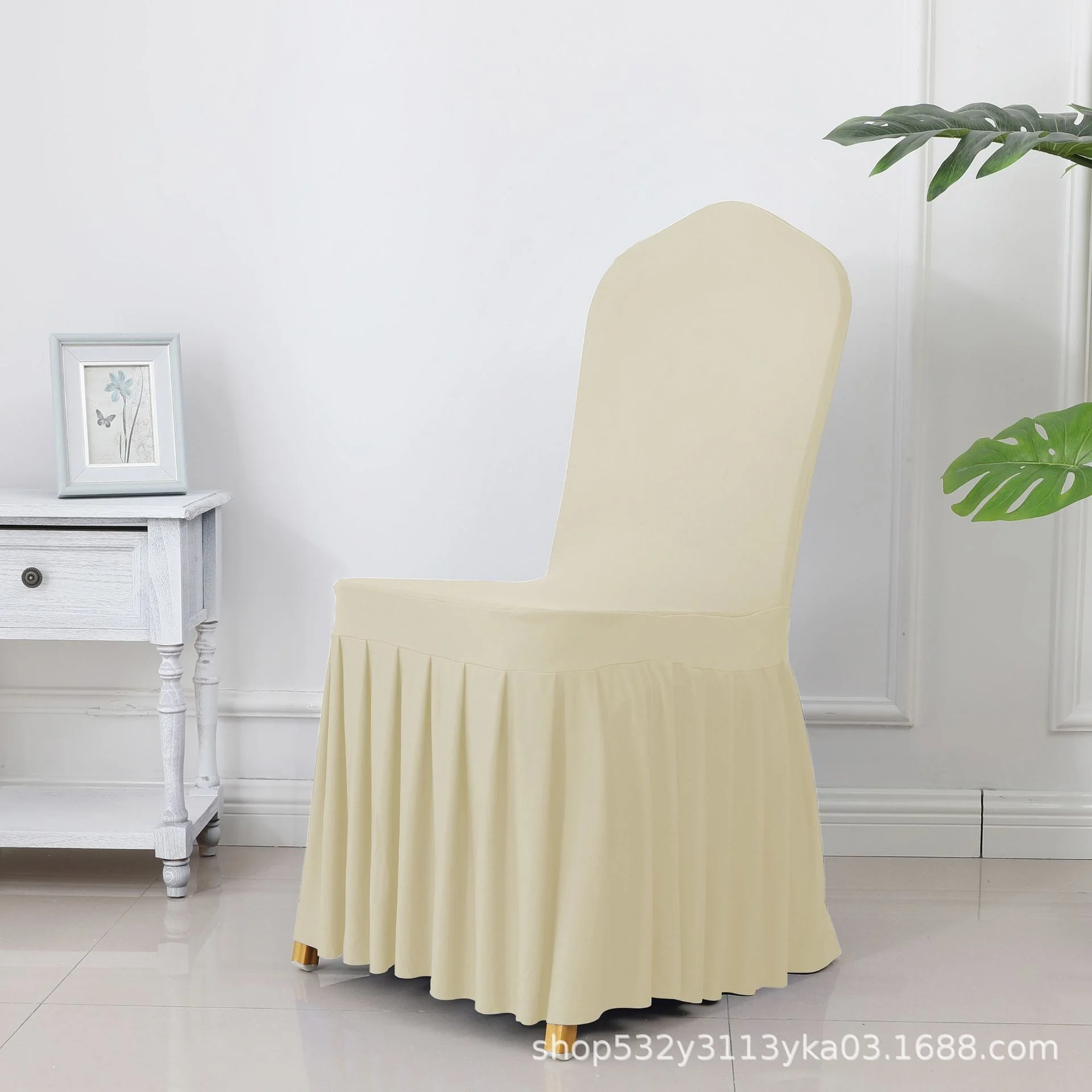 Утолщенная кухонная эластичная плиссированная юбка Обложка для банкетного