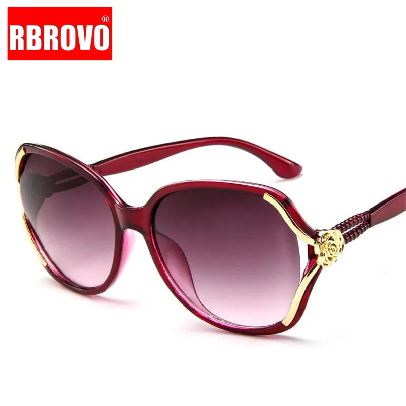 Женские Винтажные Солнцезащитные очки авиаторы RBROVO большие солнцезащитные с
