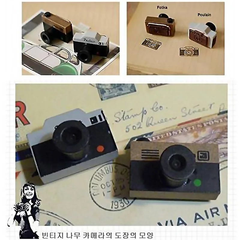 

1 Pcs/lot Retro Camera Seal Clear Stamps Scrapbooking Diary School Supplies Stationery