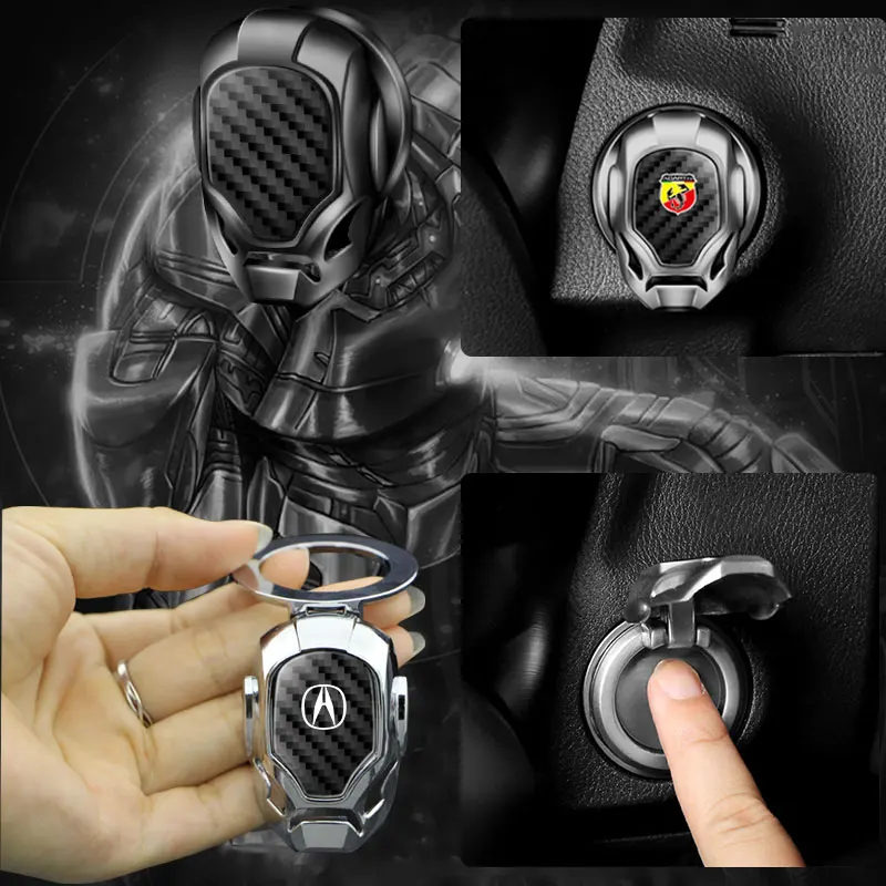 

1pcs Car Engine Ignition Key Decorative Ring Cover Auto Stickers For Tesla Model 3 Model S Model X Model Y Automotive Goods