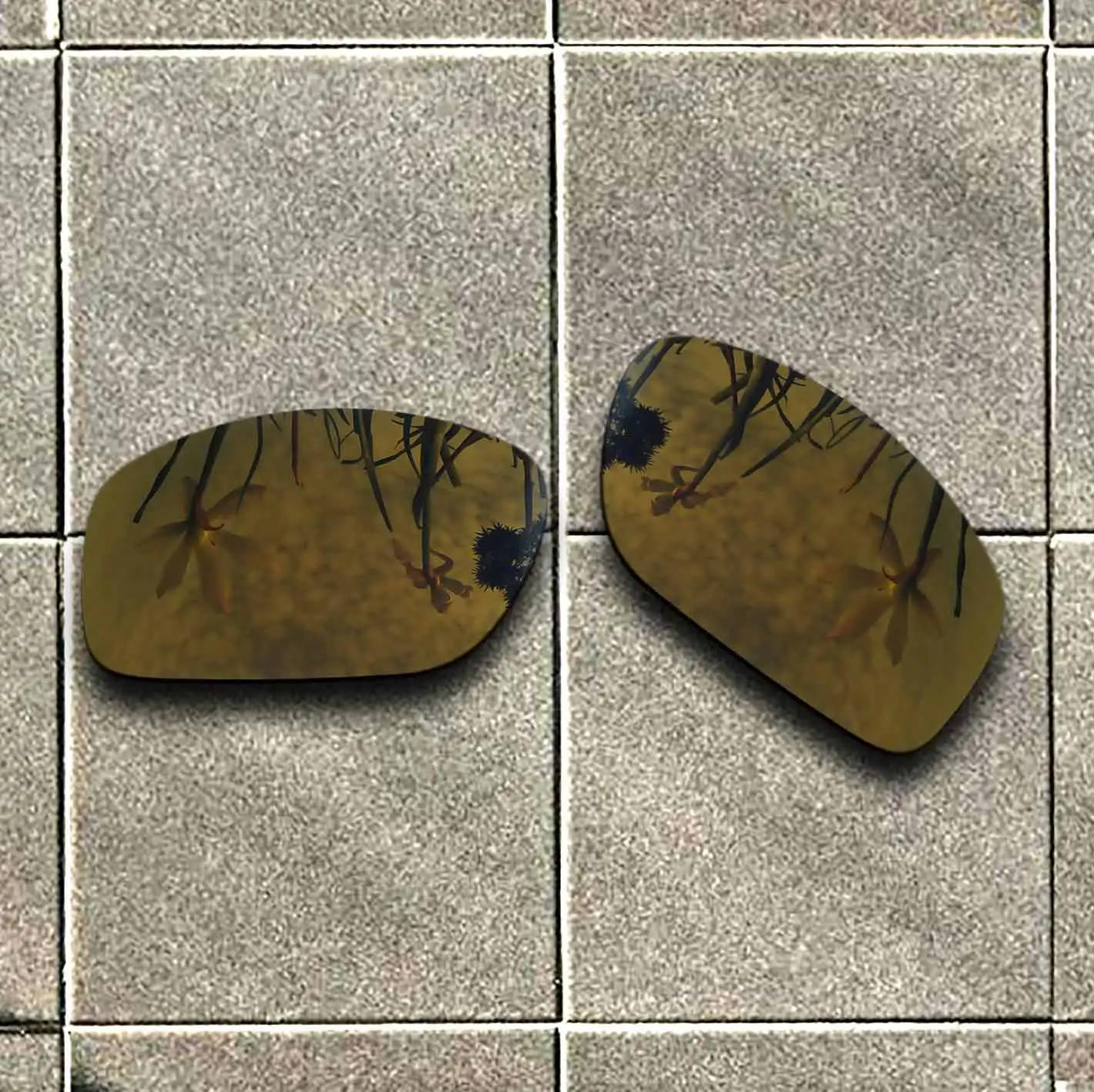

Bronze Gold Polarized Sunglasses Replacement Lens for-Oakley Valve 2014 Frame 100% UV Protection Good Fitness