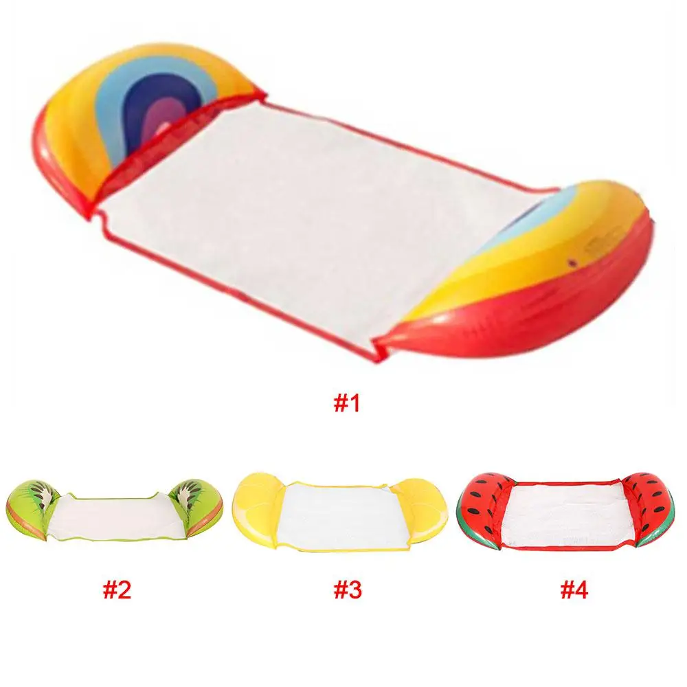 

Comfortable Floating Chair Floating Bed PVC Summer Lounge Kids Adults Inflatable Pool Float Foldable Beach Fruit Creative