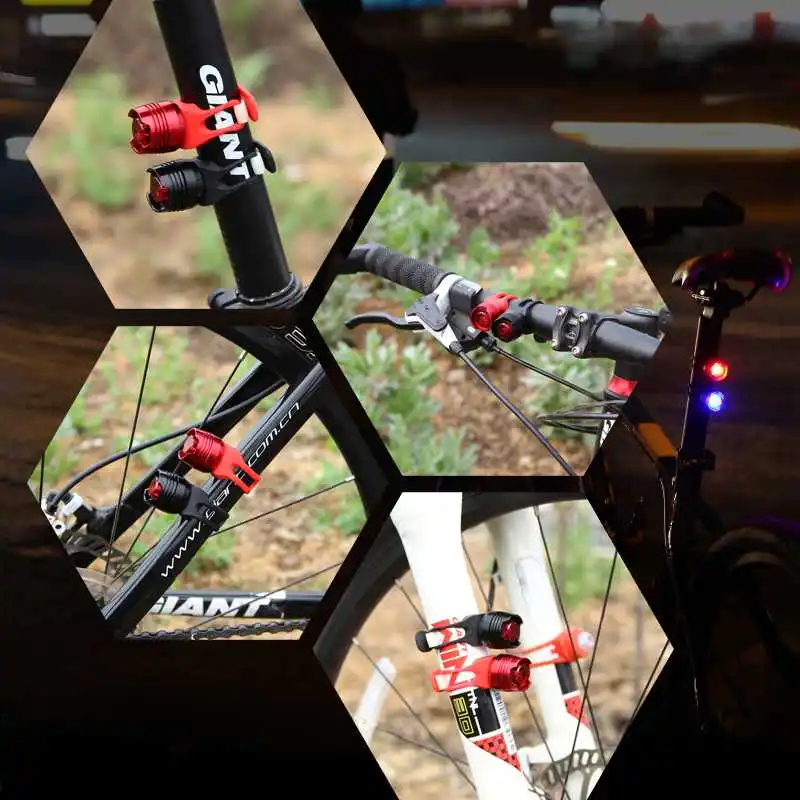 Передний и задний фонарь светодиодный светильник для велосипедного шлема