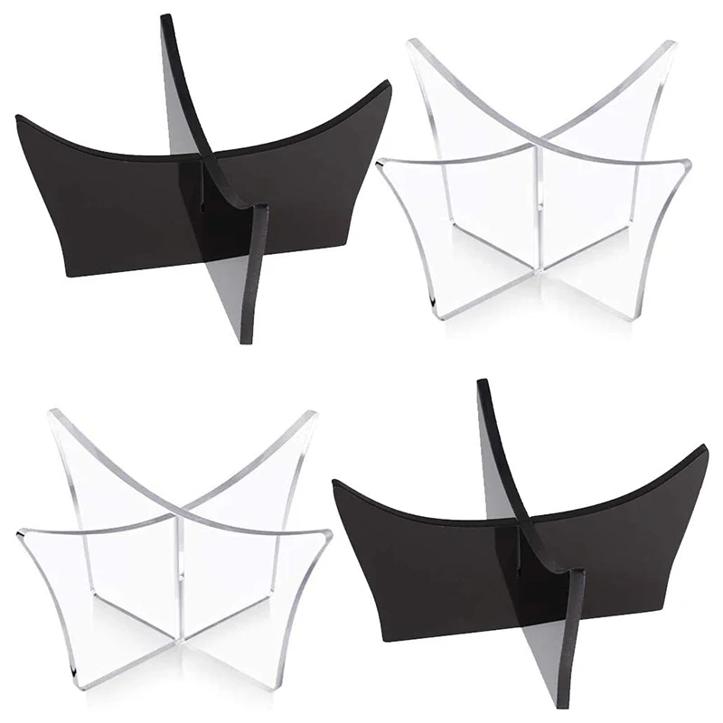 

4 PCS Acrylic Football Display Stand, Ball Stand Basketball Football Soccer Rugby Plastic Display Holder Plinth