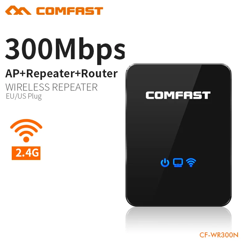 COMFAST AP + ретранслятор маршрутизатор три в одном CF WR300N 300 Мбит/с 802.11N Портативный wifi