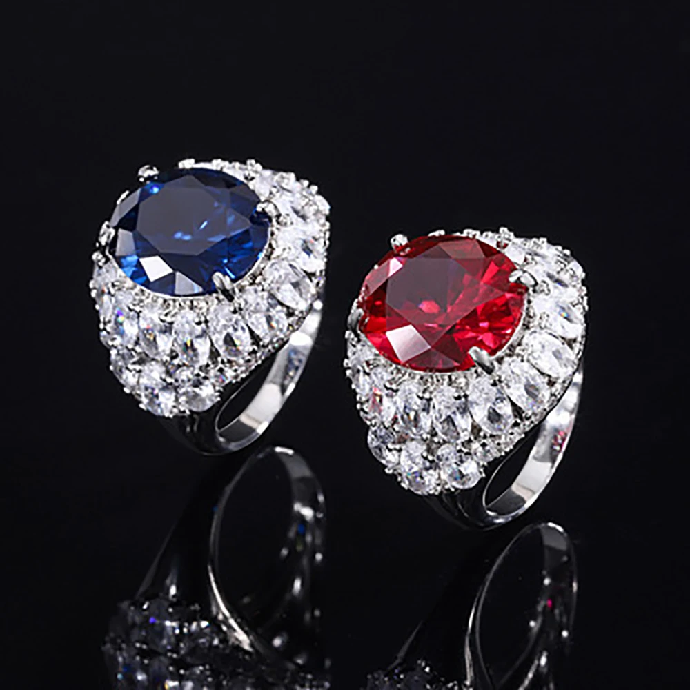 

Женское Винтажное кольцо из серебра 925 пробы, с рубиновым сапфиром 12 х14 мм