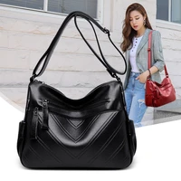 luxury handbag women bags designer female leather messenger bag sac a main vintage crossbody bag for ladies v line shoulder bag