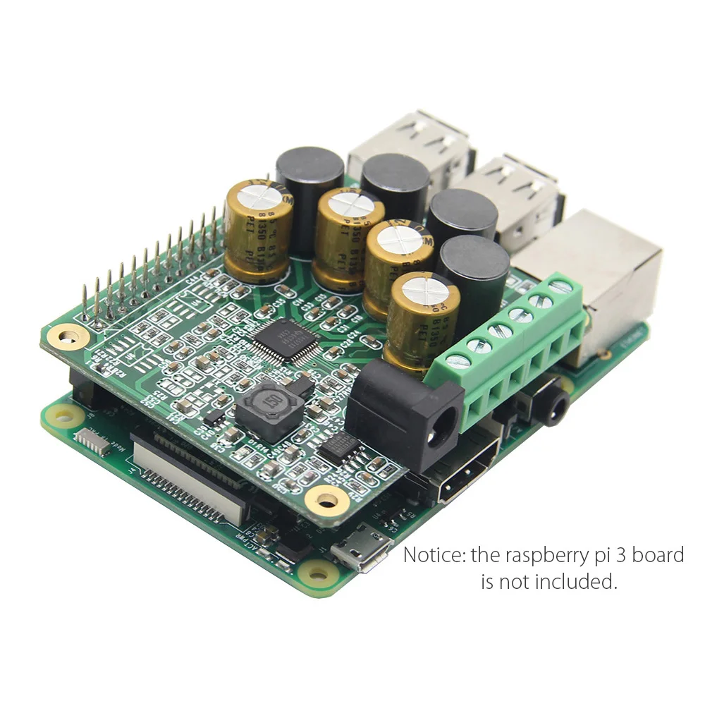 Усилитель HIFI усилитель плата расширения аудио модуль с акриловый чехол для Raspberry