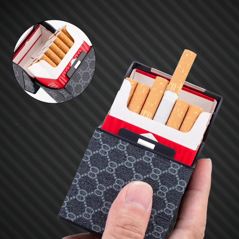 1 шт. алюминиевый чехол для сигарет держатель табака карманная коробка контейнер