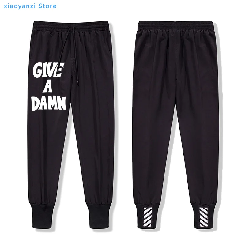 

Give A Damn As Worn By Alex Turner Men Women Premium Sweatpants Music Gift Funny Casual Pants Long Trousers Waist Long Pants