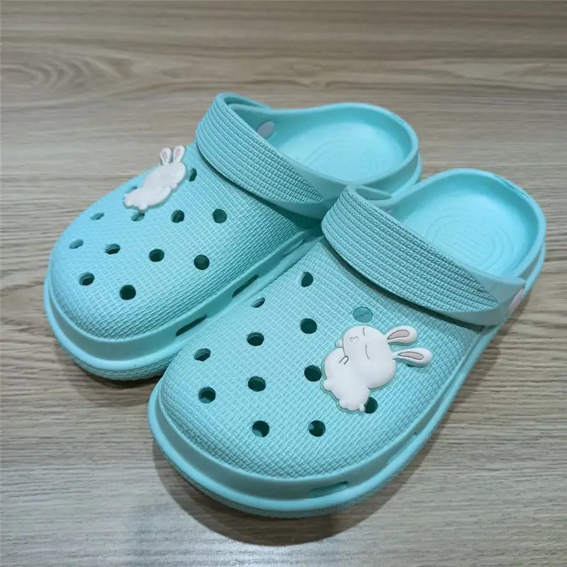 

Hot Sale Cute Rabbit Beach Slippers Women Soft Massage Garden Shoes Hole Shoes Women Home Non-slip Clogs Sandals Woman Flip Flop