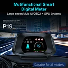 GPS-сканер OBD2 с проектором скорости, автоматический цифровой измеритель скорости, прибор для проверки турботормоза, сигнализации, P19
