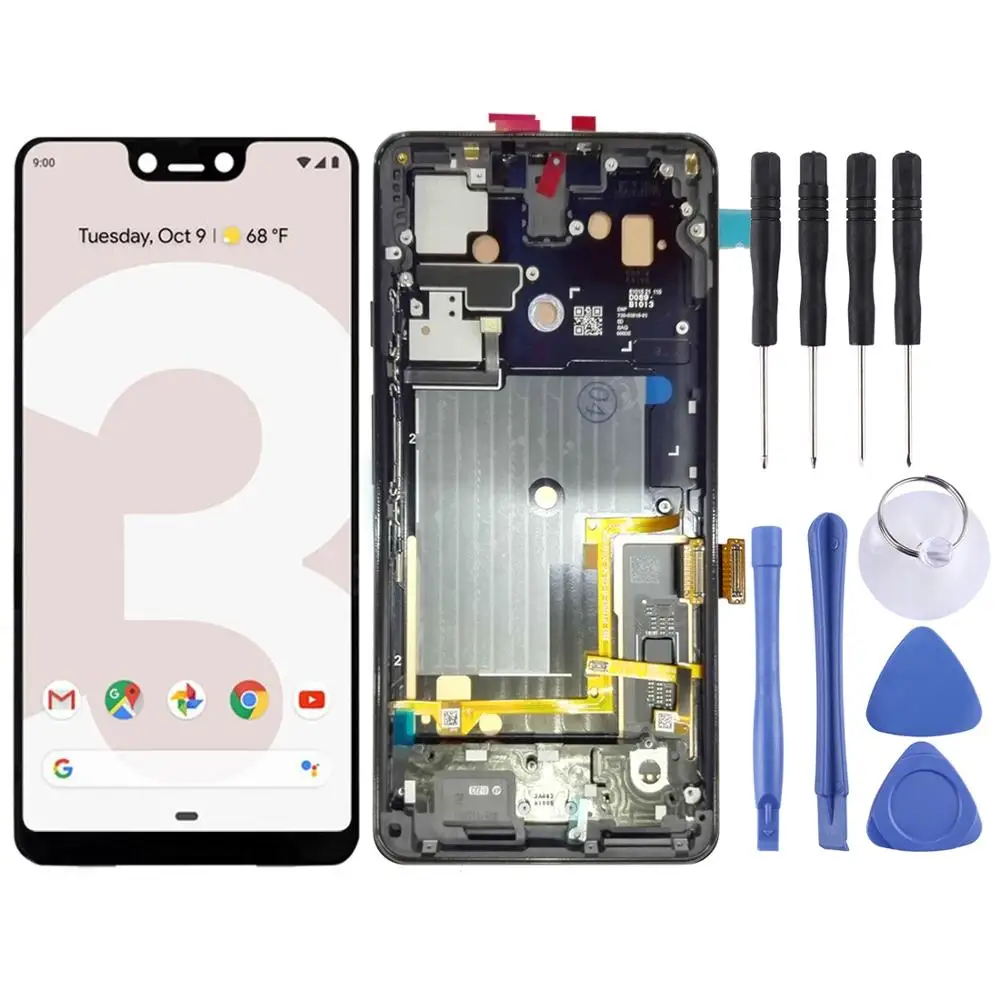 

ЖК-экран и цифровой преобразователь в сборе с рамкой для Google Pixel 3 XL