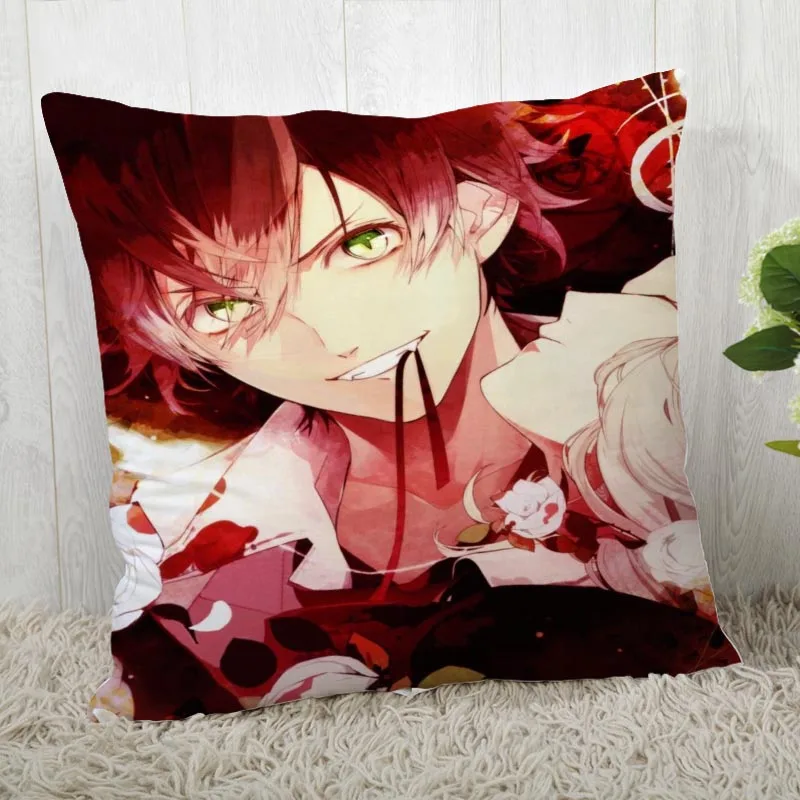 45*45 наволочка Diabolik Lovers печать для Свадебная Подушка Обложка счастливые праздничные наволочки для подушки - Цвет: Pillowcase 4