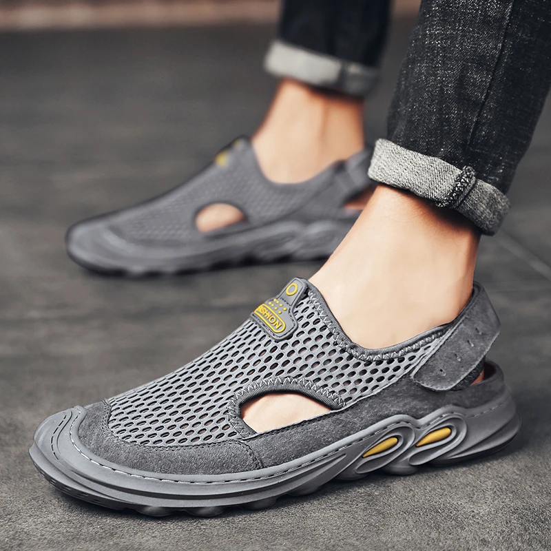 

Sandalias Transpirables Air Mesh Shoes Men 2020 Blade Breathable Sneakers Zapatos Transpirables Hombre Men's Beach Slippers