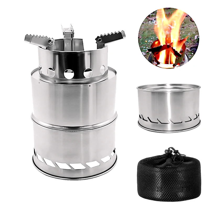 На открытом воздухе для кемпинга ветровка дровяные плиты газовой печи