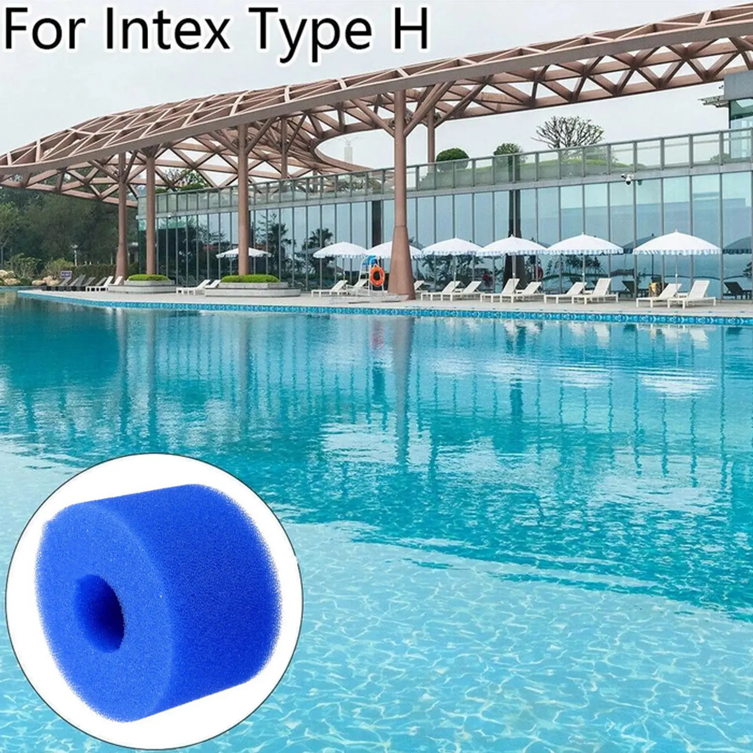 2 шт. многоразовый моющийся фильтр для бассейна из губчатого материала картридж