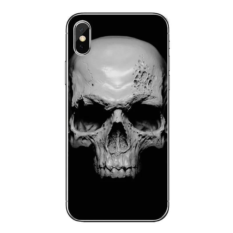 Прозрачные мягкие чехлы для iPod Touch iPhone 4 4S 5 5S 5C SE 6 6S 7 8 X XR XS Plus MAX skull 3d hd обои |