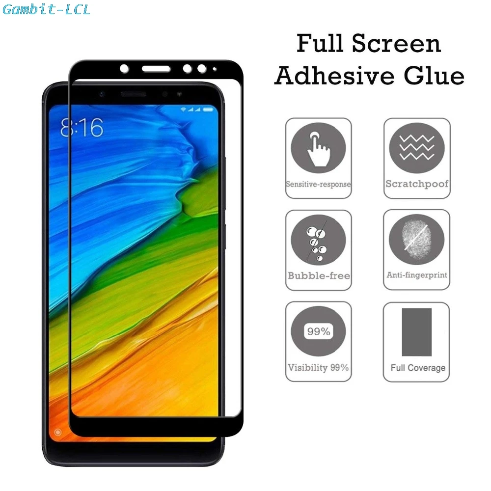 

9H HD Tempered Glass For Xiaomi Redmi Note 5 Full Cover 9H Protective film Screen Protector Glass FOR Xiaomi Redmi Note5