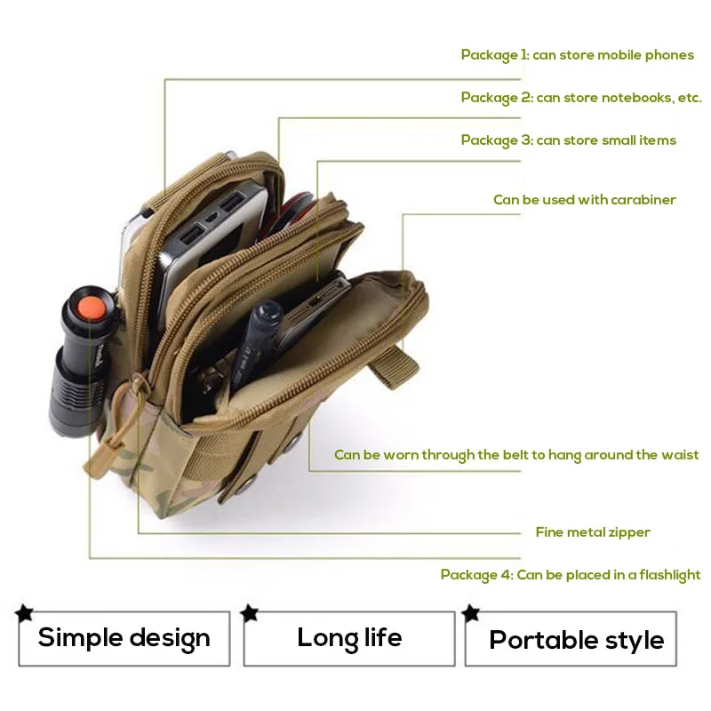 Уличная сумка для кемпинга альпинизма тактическая военная облегченная