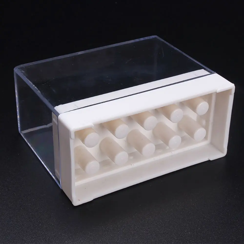 1 шт. набор сверл для ногтей коробка хранения 10 слотов Стенд маникюра Инструменты