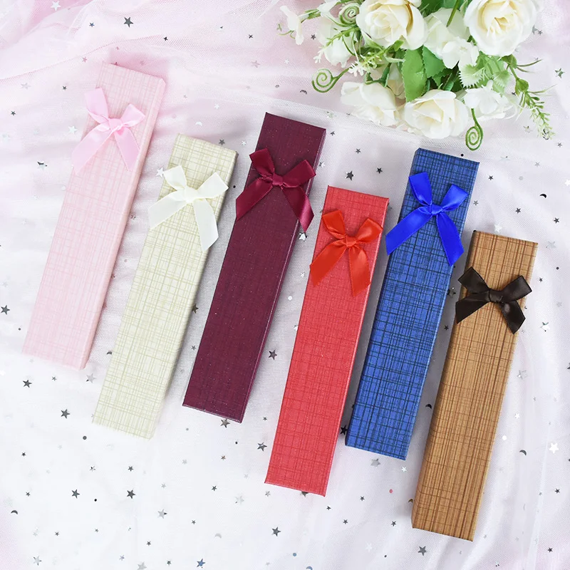 

5pcs Rectangle Paper Boxes Necklace Bracelet Jewelry Box for Valentine's Day Birthday Party Gift Packaging Decoration Supplies 8