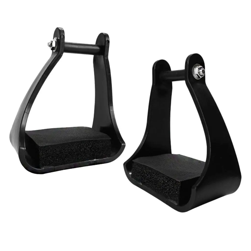 

Steel Horse Stirrups Anti-slip Foam Tread Western Bendy Equipment