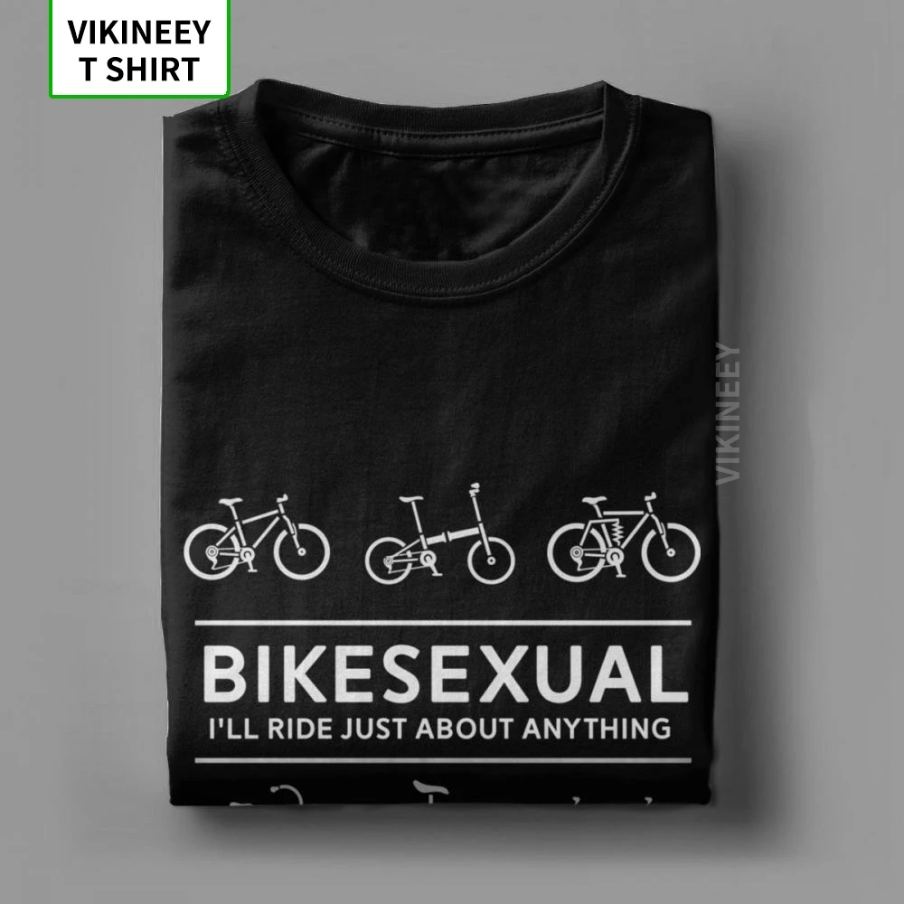 Мужские Bikesexual велосипедист футболки Велосипедный спорт езда на велосипеде