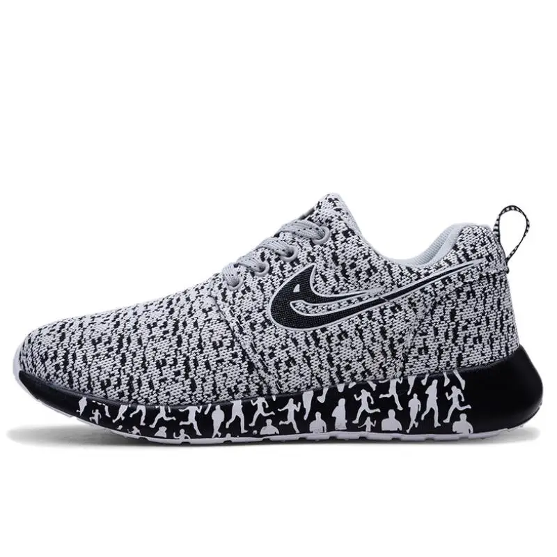 Новый вразлёт плетение мужская повседневная обувь из дышащего сетчатого