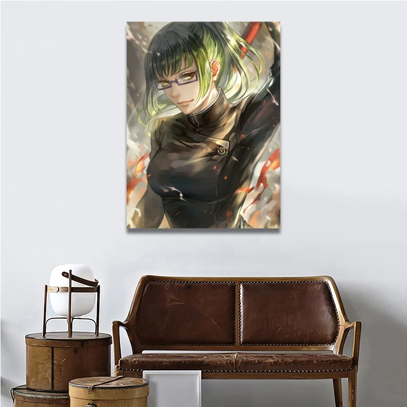 

HD Prints Zenin Maki Canvas Painting Wall Art Jujutsu Kaisen Pictures Home Decor Bedroom Bedside Background Modular Anime Poster