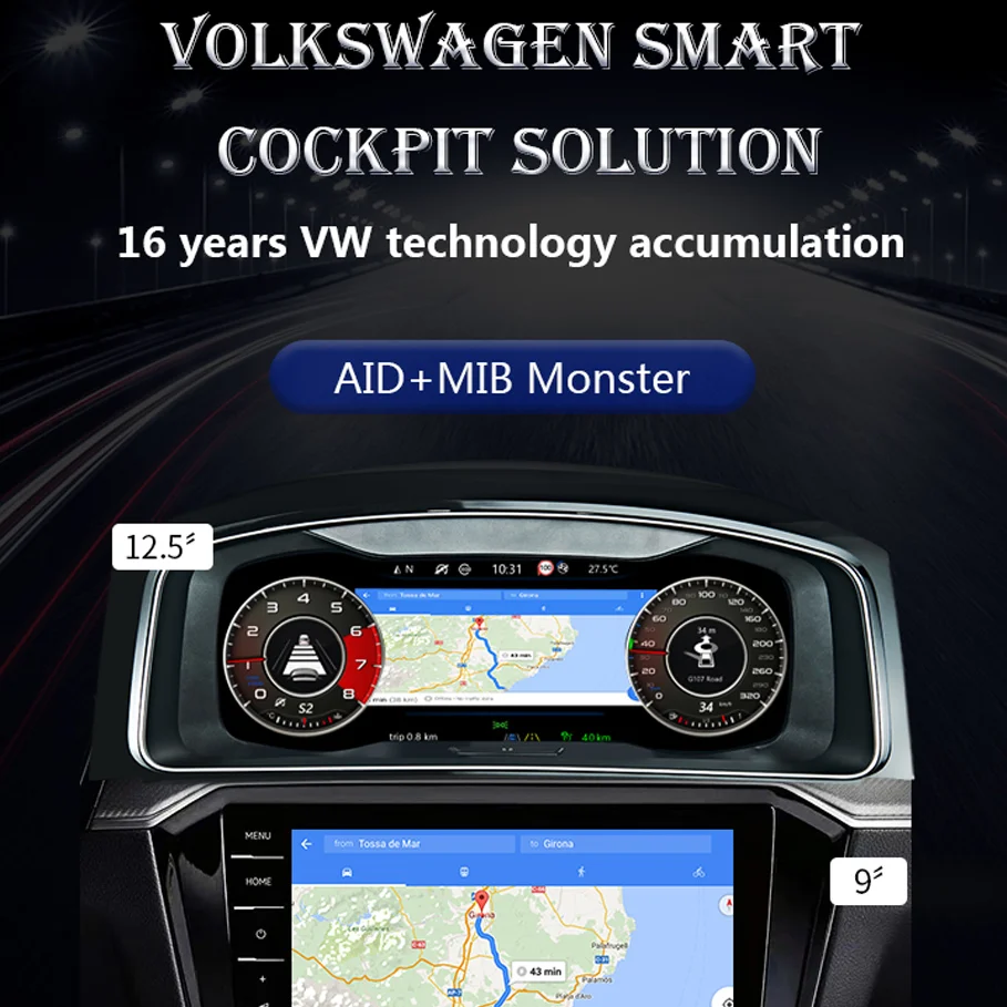 Android Car Radio For Volkswagen Passat B8 CC Variant Golf 7 GTI R-Line Sportsvan LCD dashboard Stereo Multimedia Player GPS | Автомобили